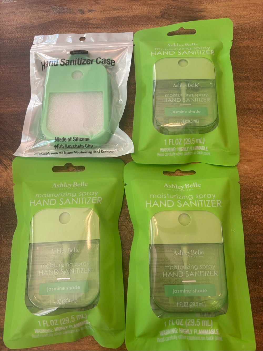 Ashley Belle Moisturizing Spray Hand Sanitizer Jasmine Shade 4 pack bundle viral